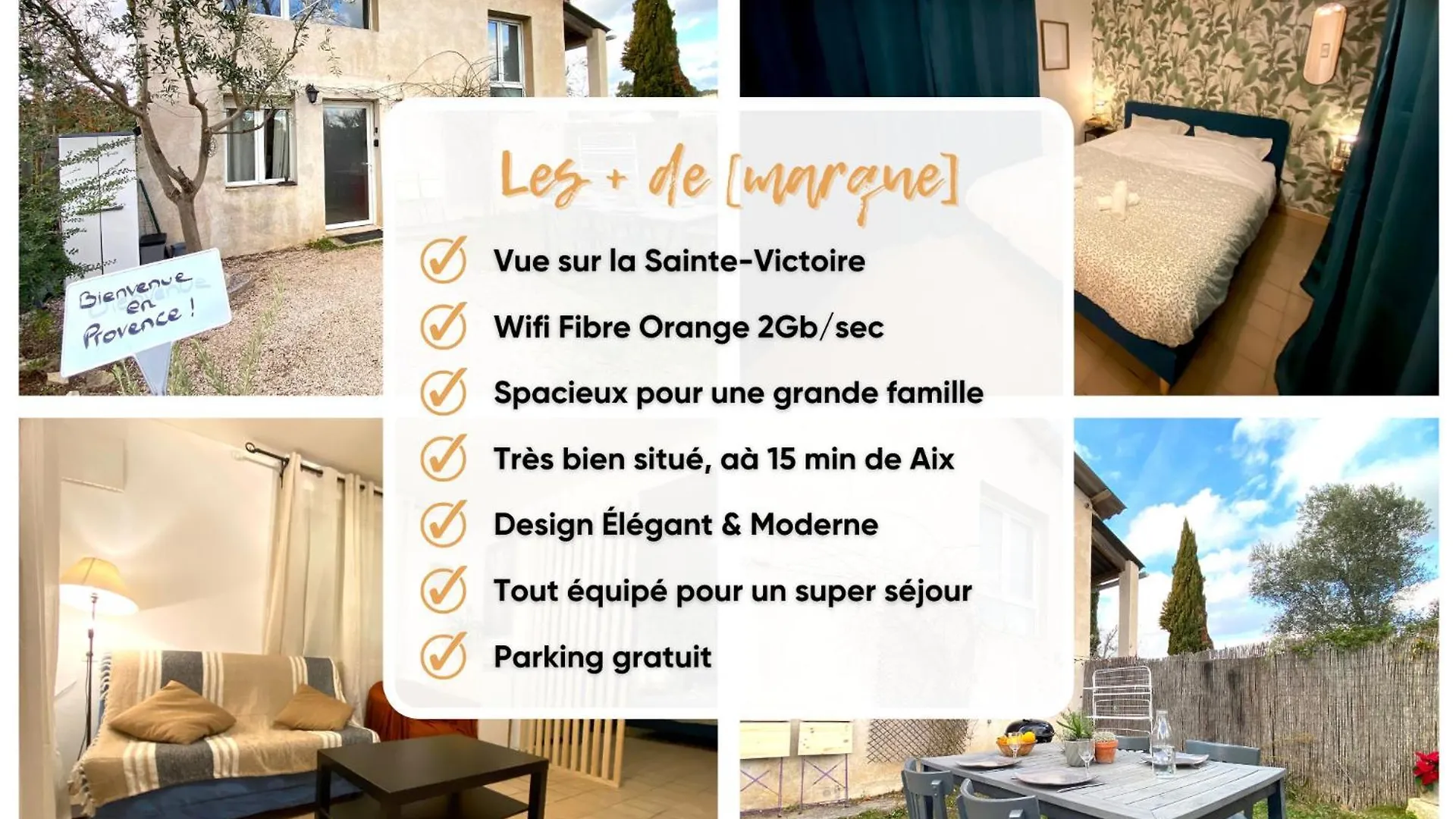 Eden L Jardin, Bbq, Duplex L Parking Gratuit & Super Wifi L Vue Panoramique Sainte-Victoire Apartment Aix-en-Provence France